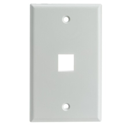 Cb Distributing 1 Slot Keystone Wall Plate, White ST2991728